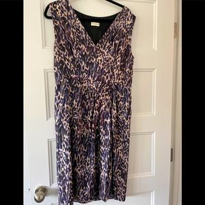 DRIES VAN NOTEN purple leopard print silk dress!